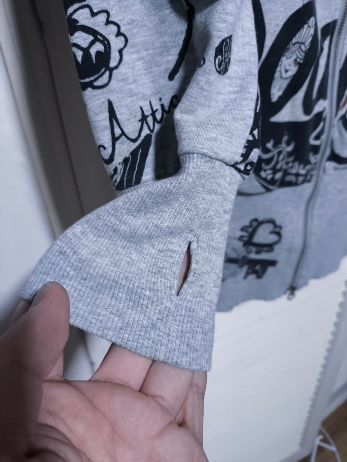 S 오일릴리 그래픽 후드집업 상품이미지3