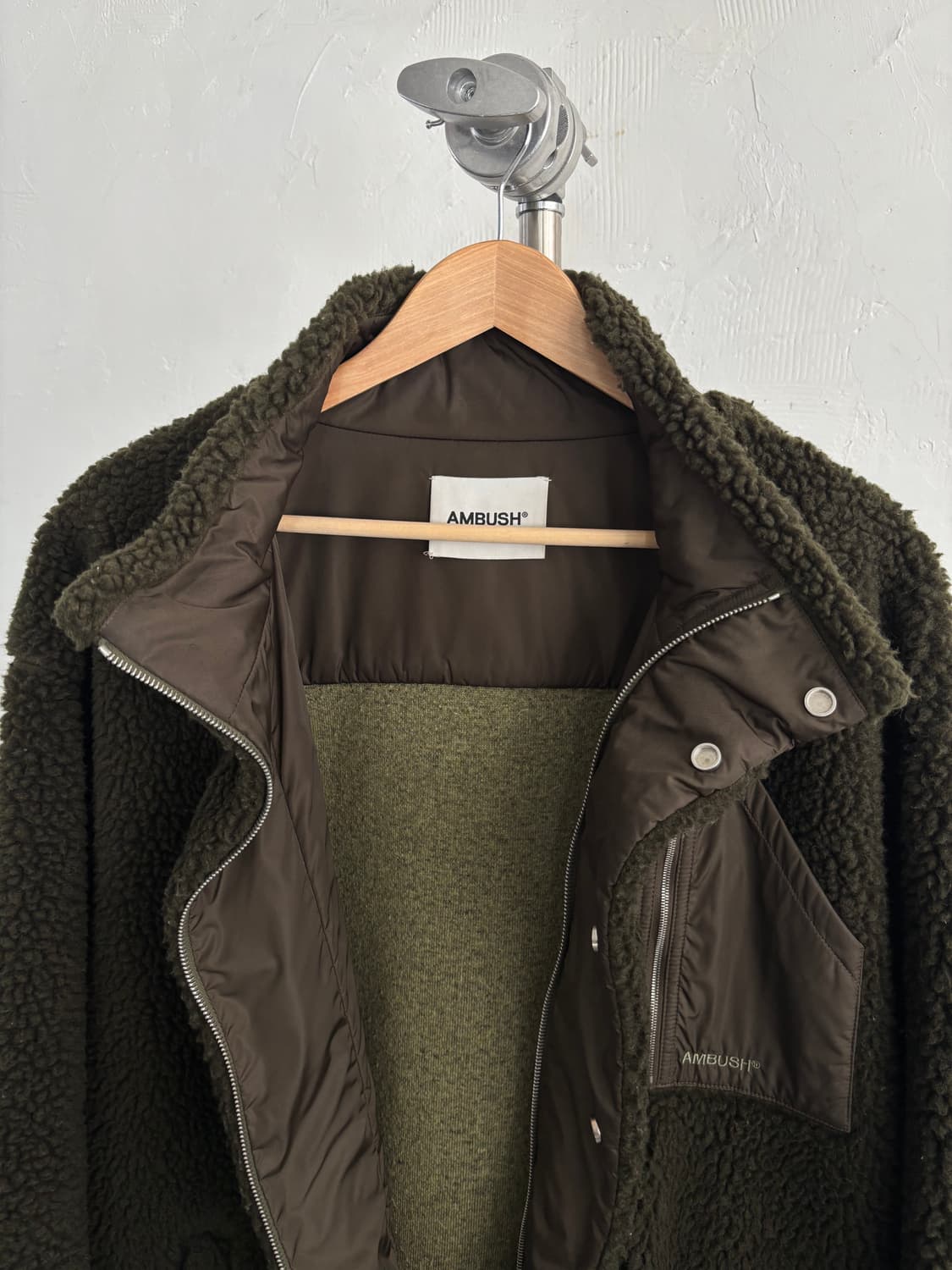 AMBUSH 앰부쉬 투톤 플리스 풀집 자켓 상품이미지9