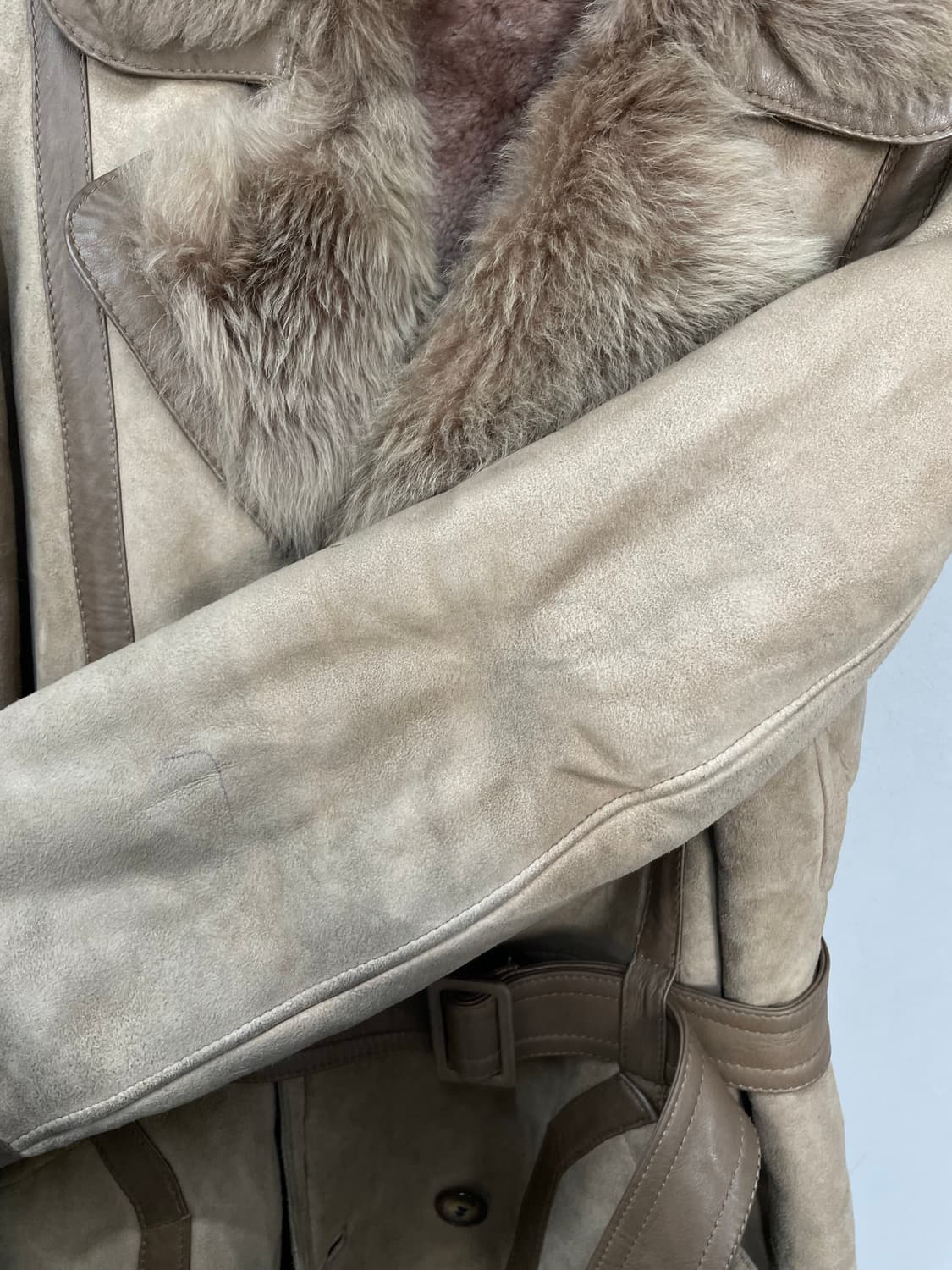 빈티지 70s 양가죽 무스탕 코트 H974 상품이미지6