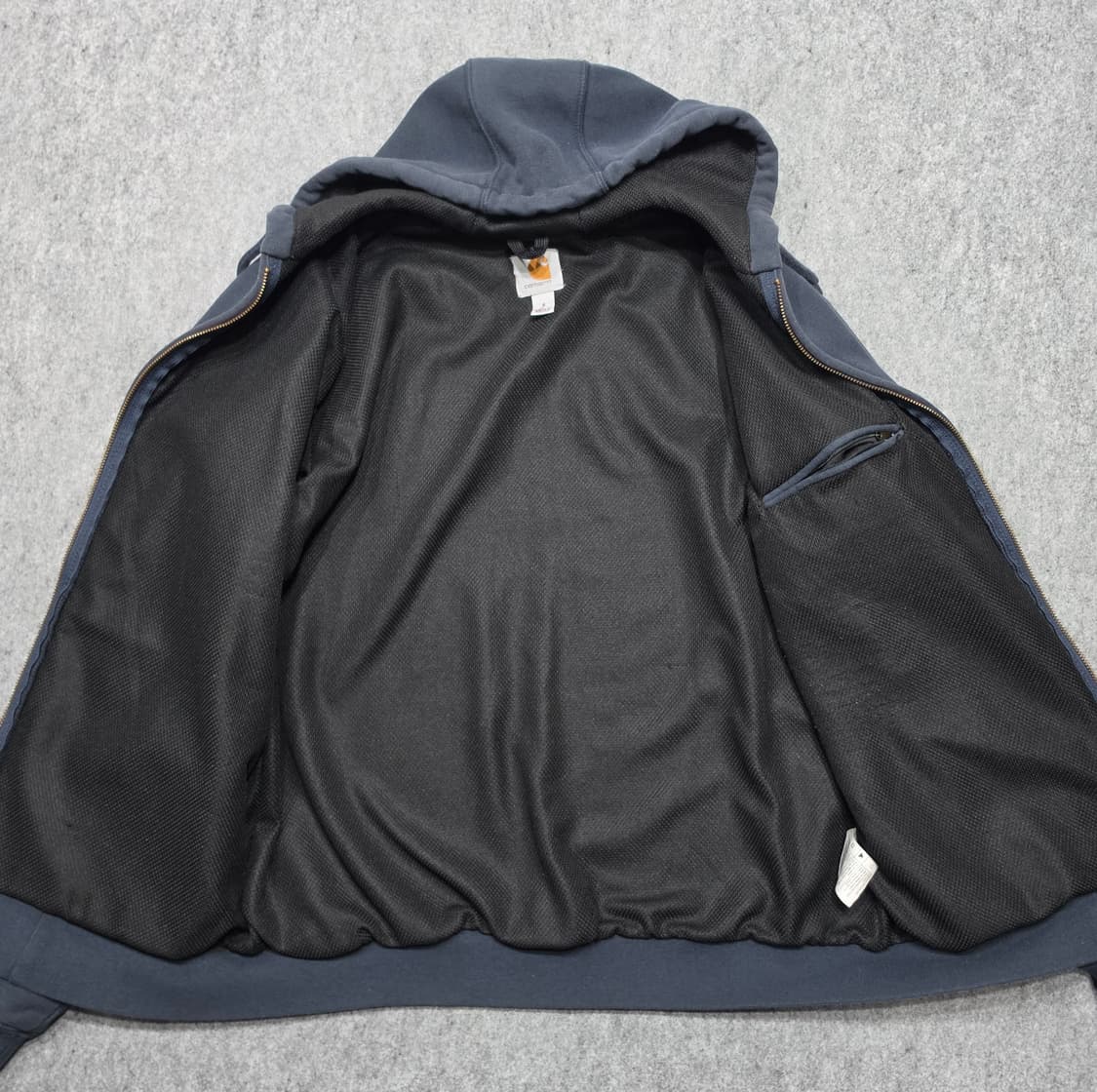 칼하트 레인 디펜더 써멀 후드집업 네이비 S 상품이미지3