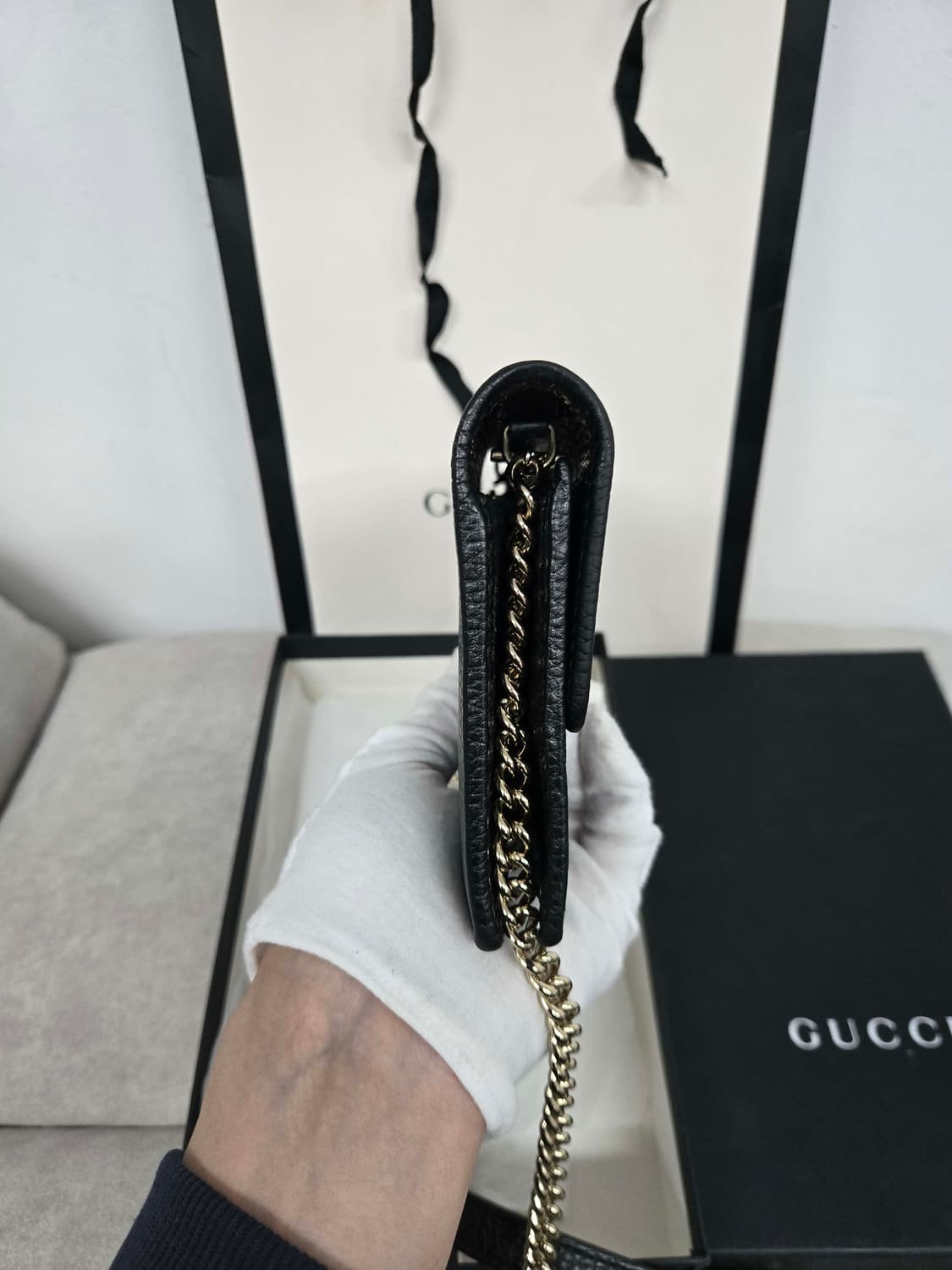 [보증서 정품] 구찌 인터로킹 숄더백 상품이미지2