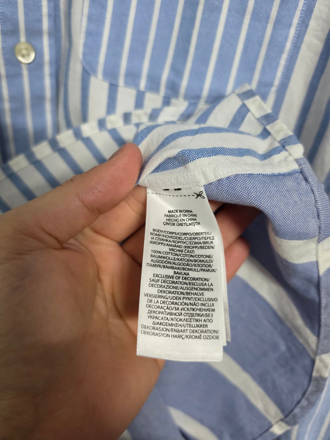폴로 랄프로렌 스트라이프 셔츠 남방 M 상품이미지4