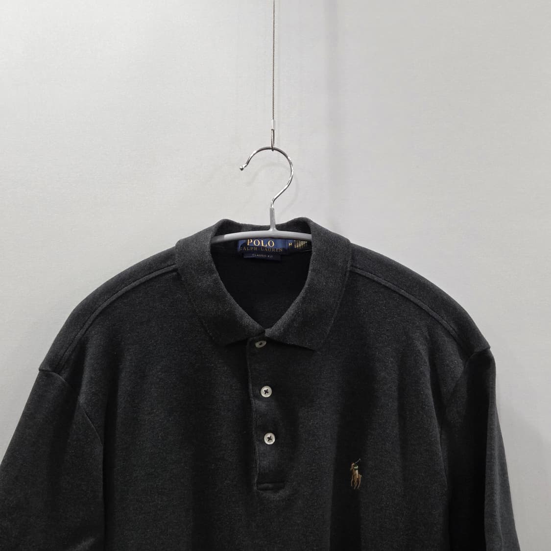 폴로랄프로렌 코튼 카라티 다크그레이 M 상품이미지2