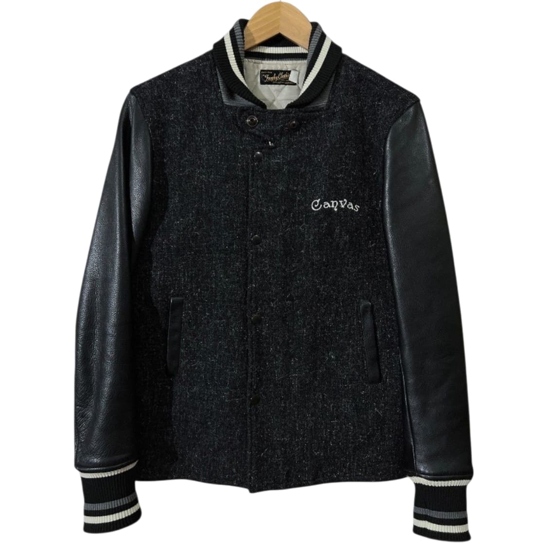 트로피클로딩 캔버스 소가죽 스타디움 자켓 바시티 상품이미지1