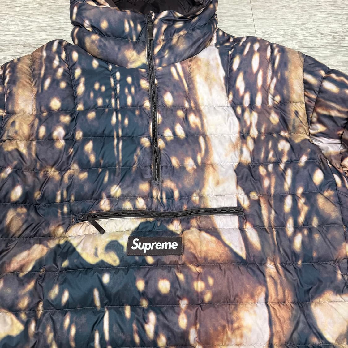 슈프림 마이크로 다운 하프 집 후드 풀오버 디어 상품이미지3