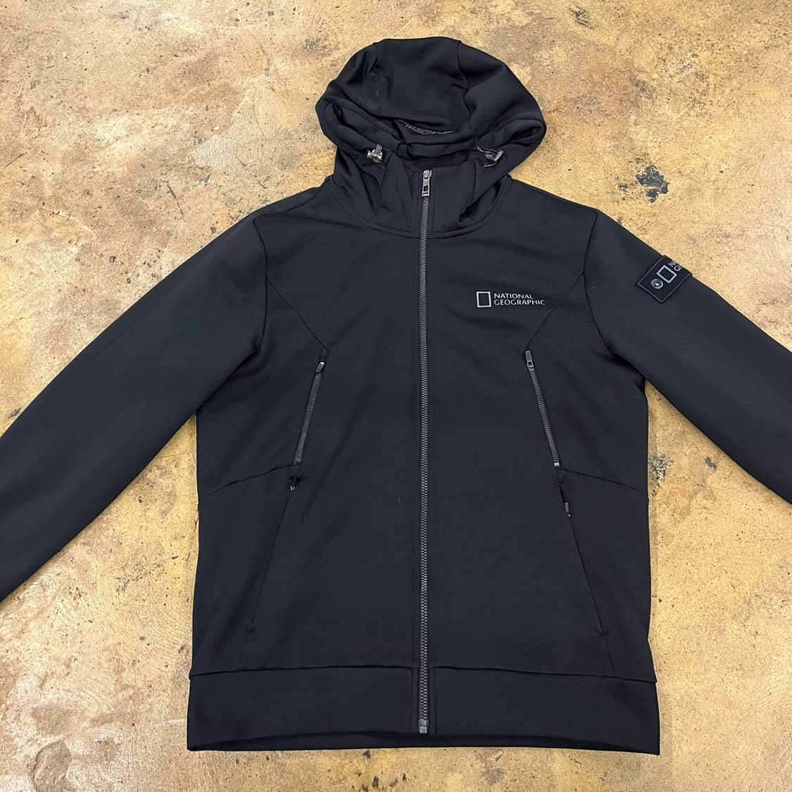 [정품/M] 내셔널지오그래픽 블랙 후드 집업 b17 상품이미지3