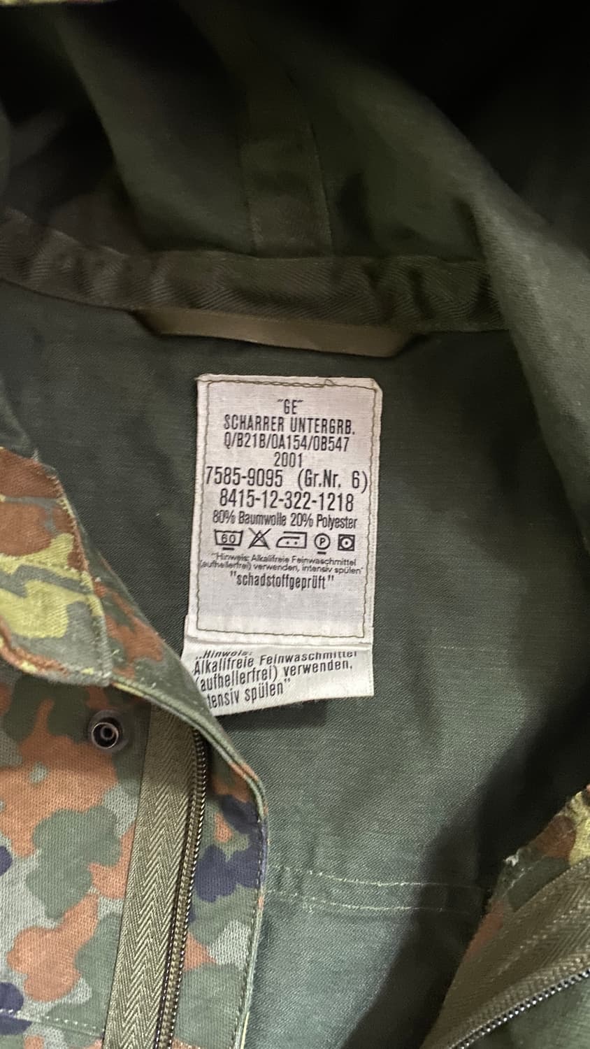 독일군 밀리터리 플렉탄 야상 자켓 (100) 상품이미지2