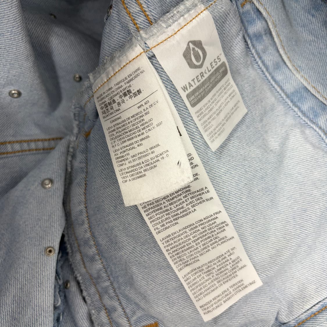 리바이스 스터드 대드 트러커 데님 청자켓 상품이미지7