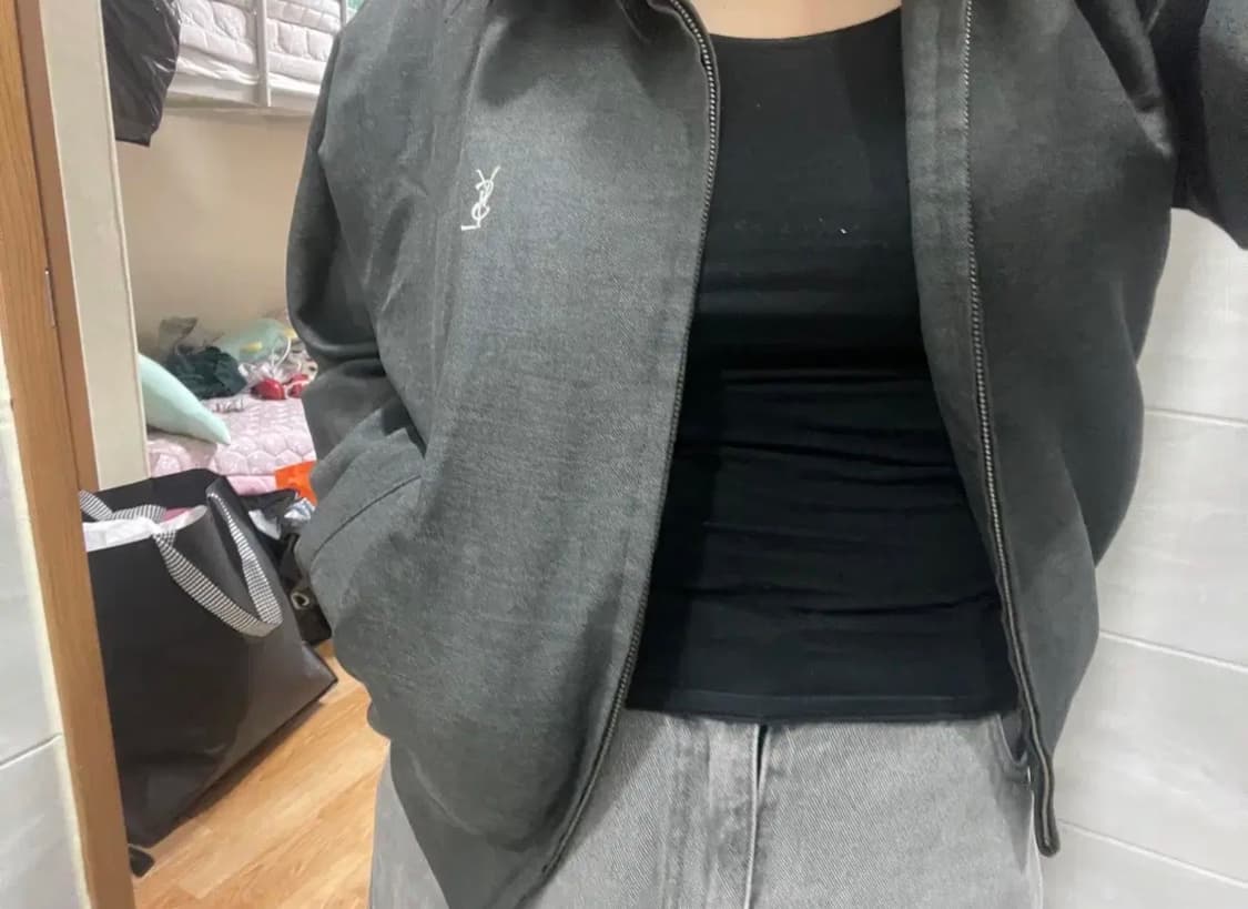 입생로랑 빈티지 블루종 자켓 상품이미지8