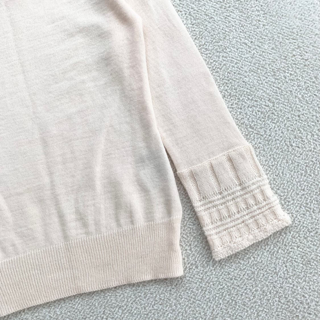 히메갸루 ♥ 보트넥 레이스 여리핏 니트 상품이미지3