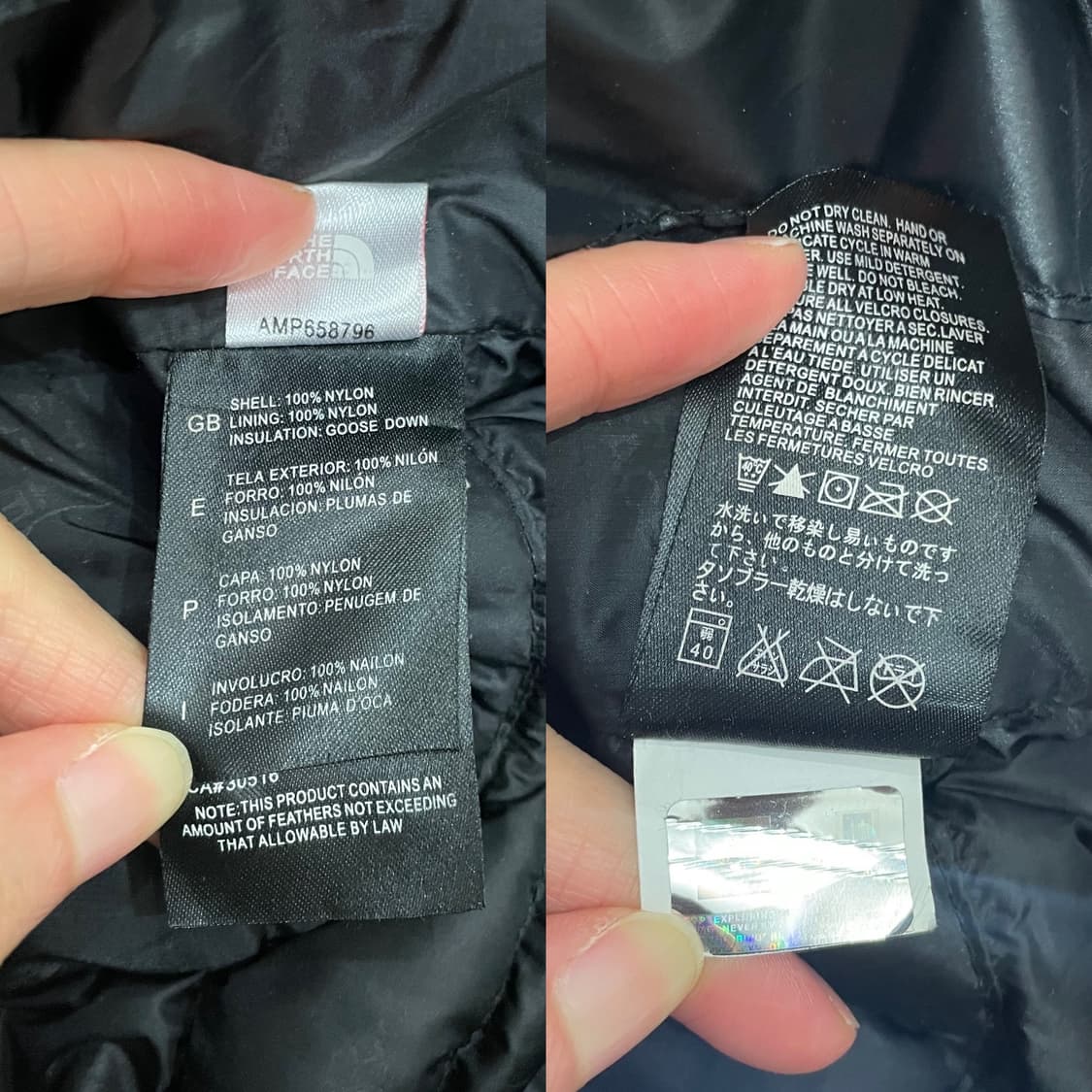 노스페이스 구스 써밋 다운 패딩 자켓 블랙 상품이미지8