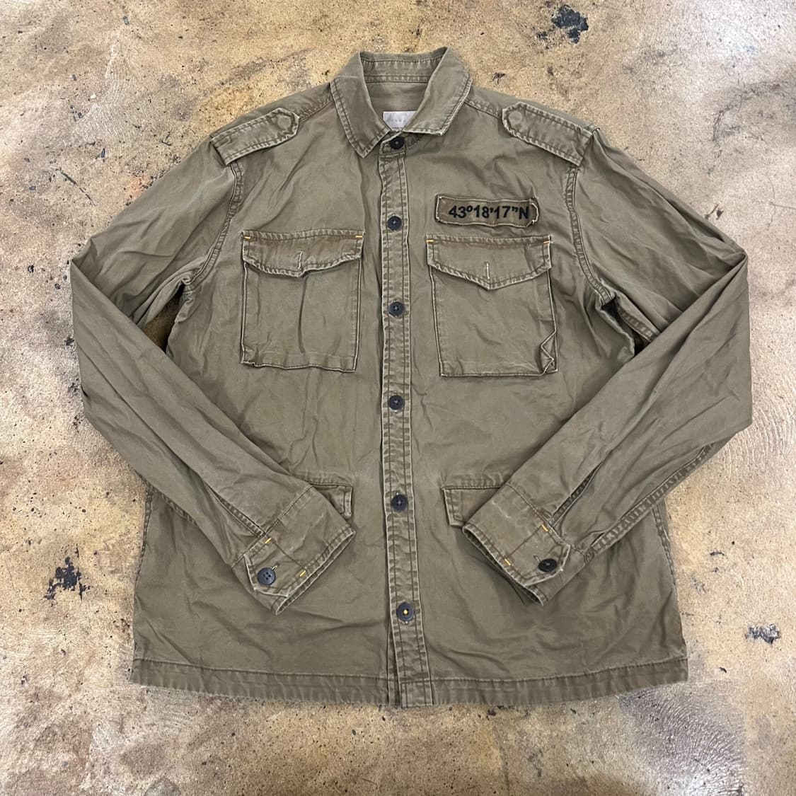 [정품] 자라 카키색 셔츠 남방 b19 상품이미지2