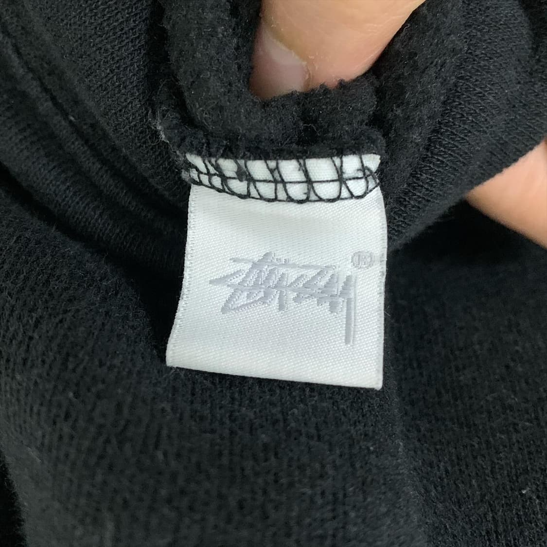 스투시 블랙 스마일로고 후드티 상품이미지5