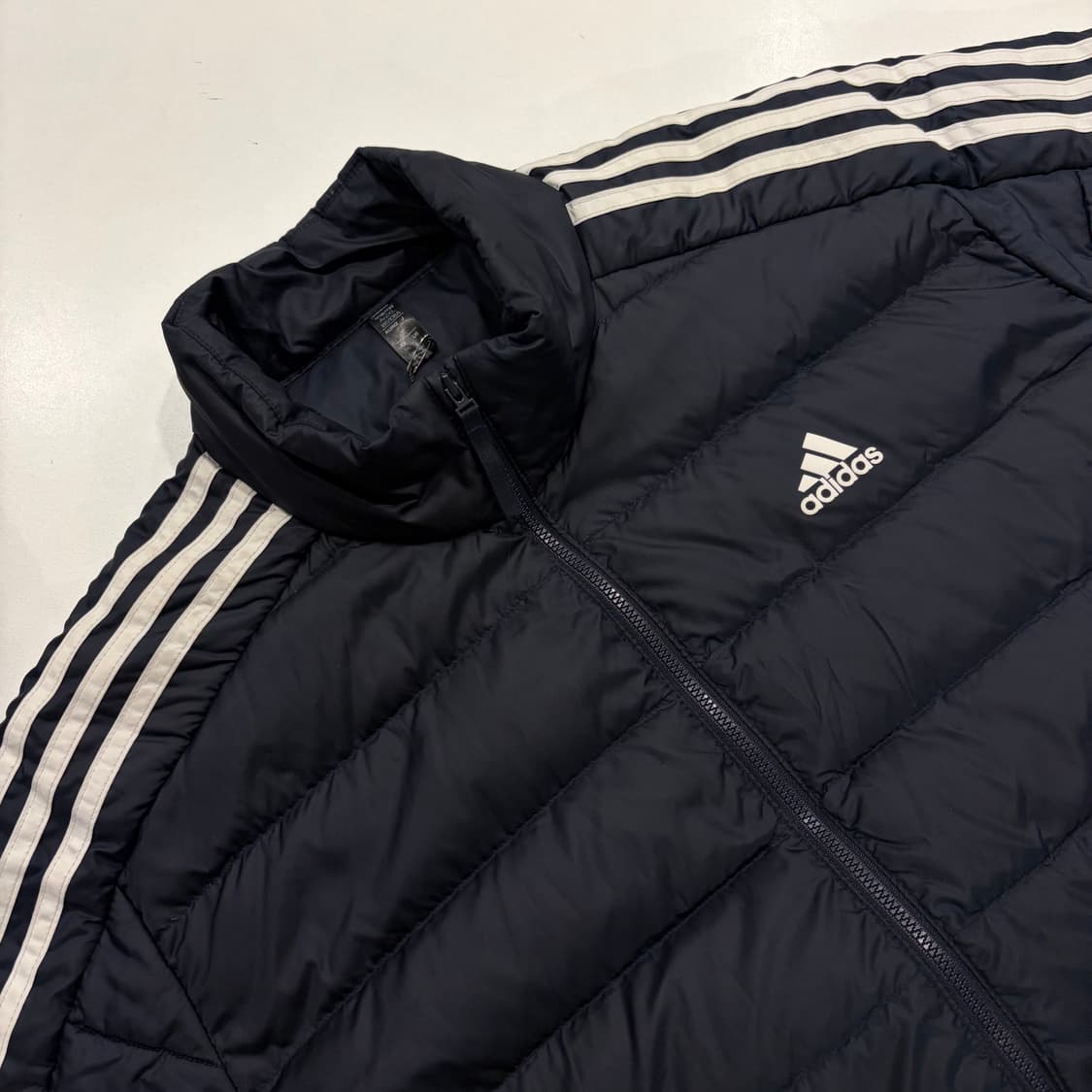 [3XL] 아디다스 퀼팅 삼선 패딩 네이비 C86 상품이미지3