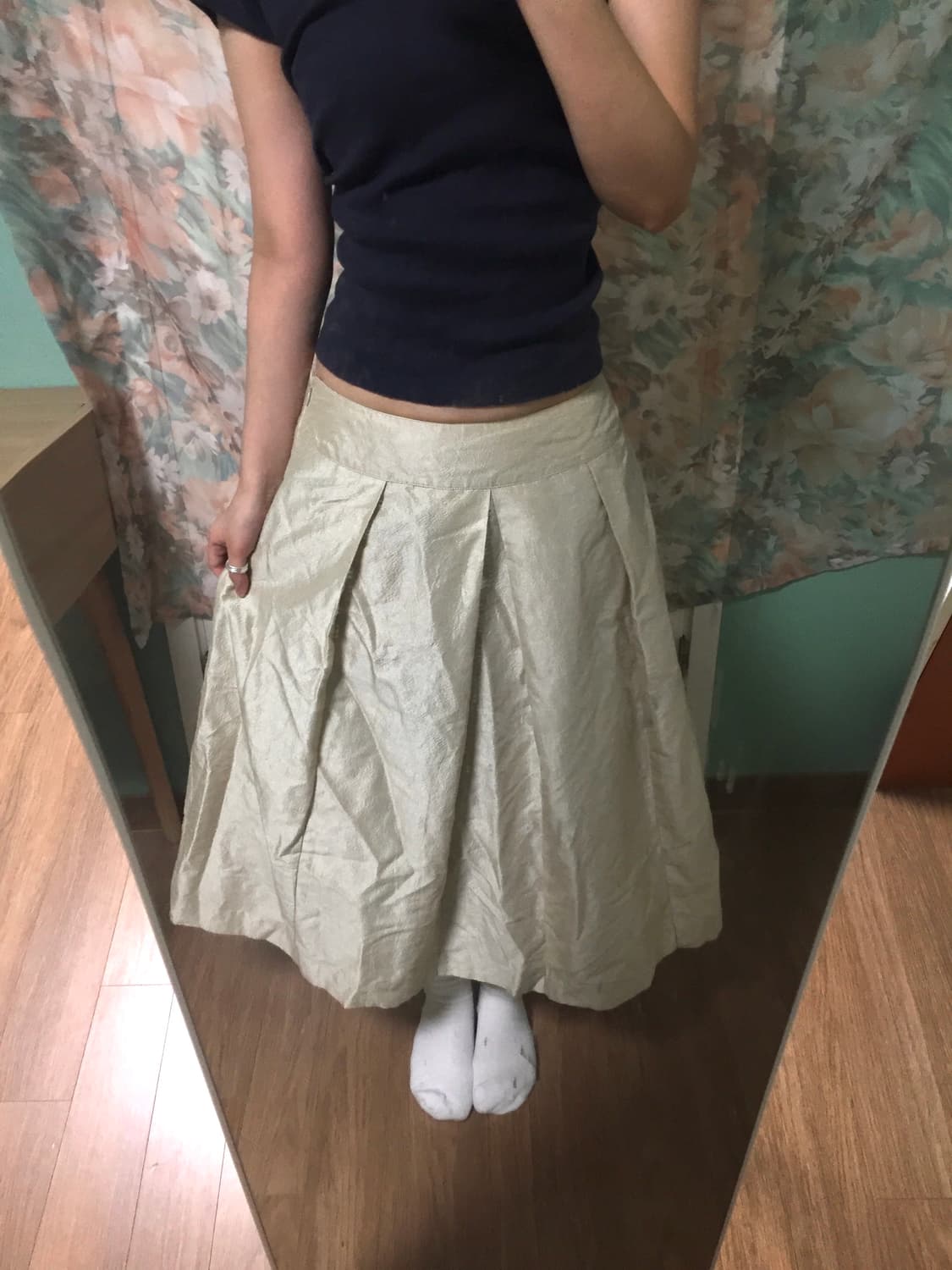 Japanese vintage slick long skirt 스커트 상품이미지3