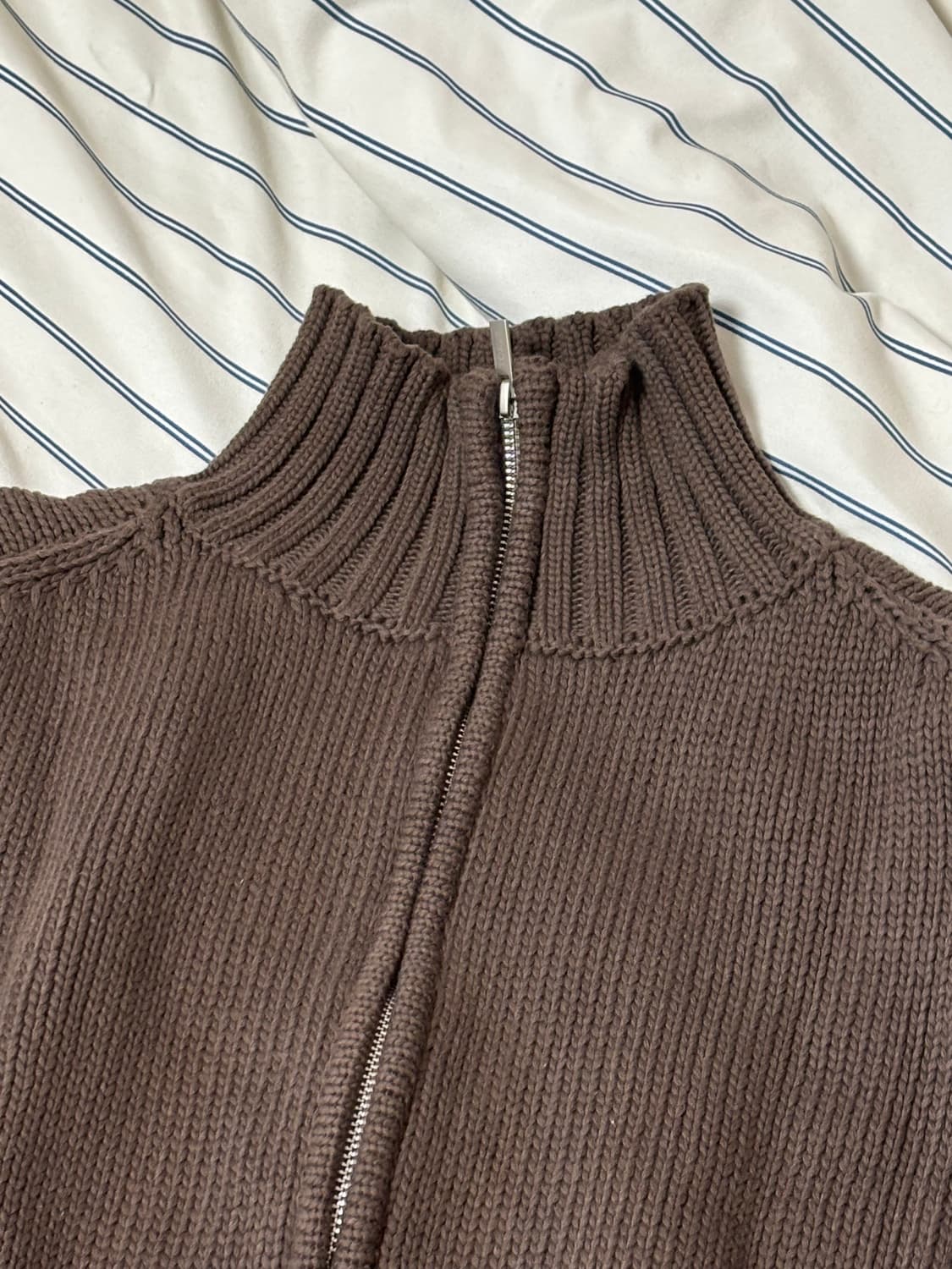 TOAVE Single Yarn Cotton Knit zip-up 상품이미지8