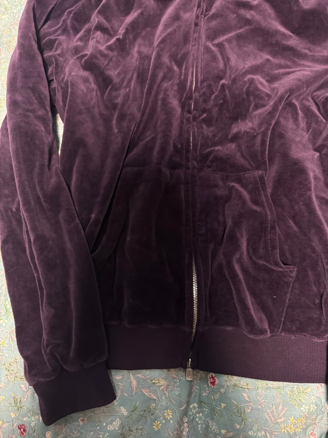 [L]헤리티지플로스 벨루어 후드집웁 퍼플 상품이미지2