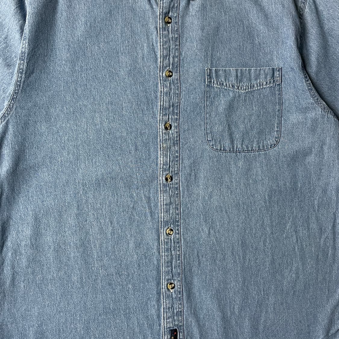 JOES 빈티지 다운버튼 코튼 데님 반팔 셔츠 A00768 상품이미지3