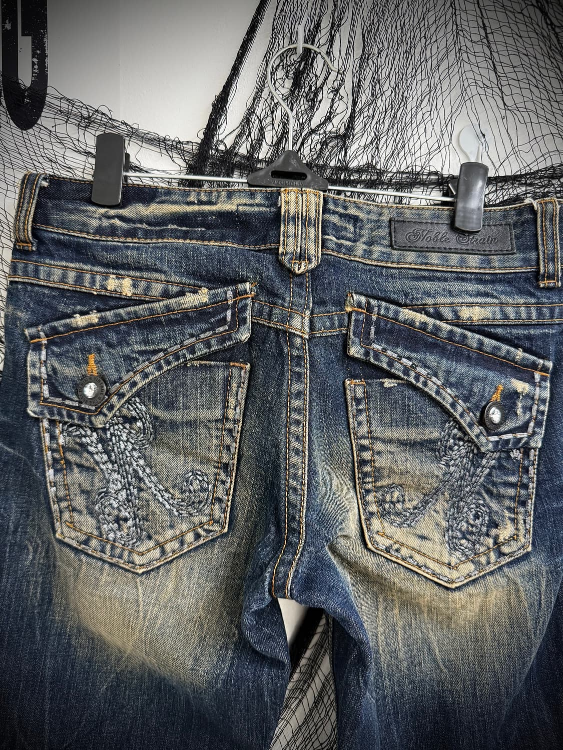 00s embroidery stitch bootscut jeans 상품이미지2