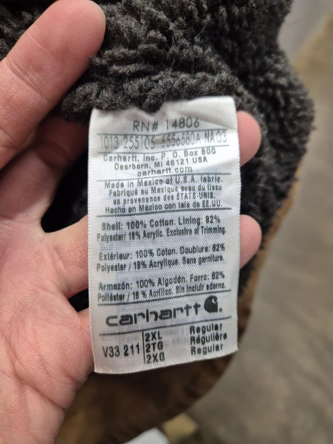 칼하트 쉐르파 베스트 브라운 2XL (USA) 상품이미지7