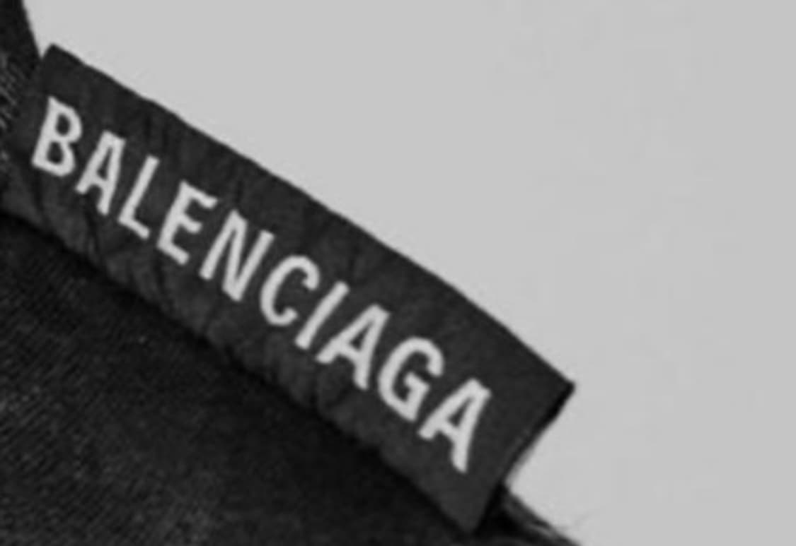 (100%)정품 발렌시아가 탭로고반팔 블랙 S 상품이미지1