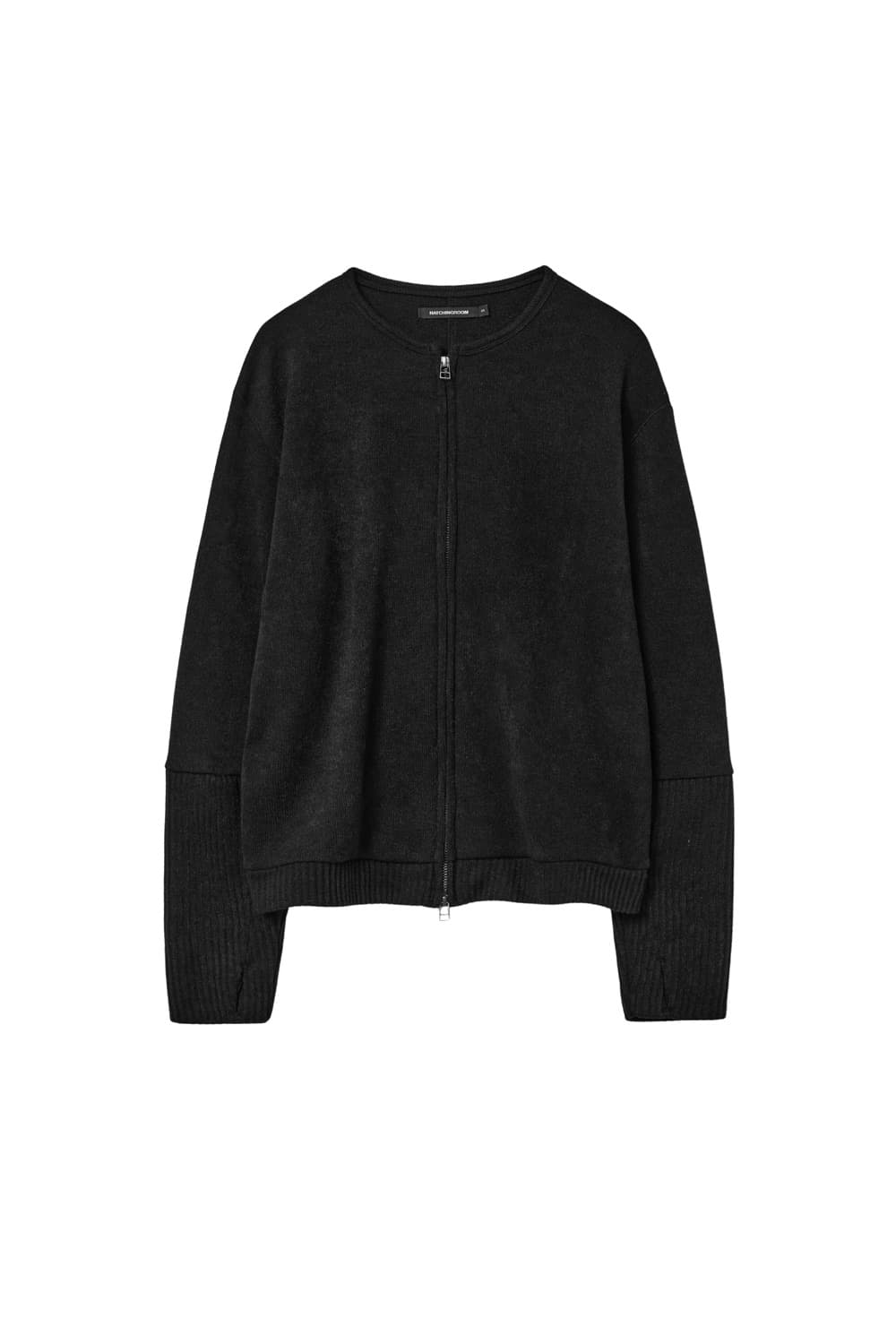 해칭룸 layer cardigan ash black 상품이미지1