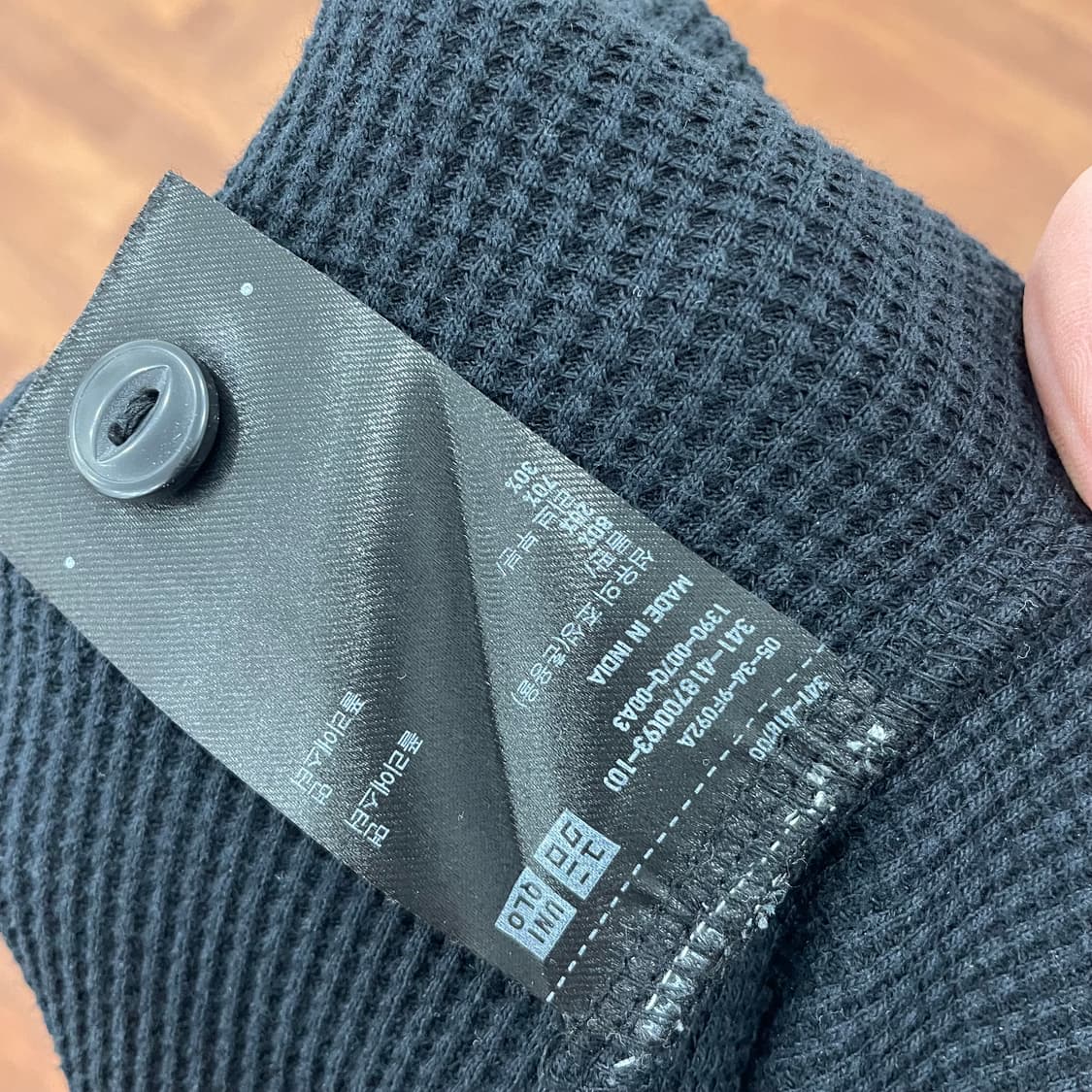 유니클로 와플 헨리넥 상품이미지3