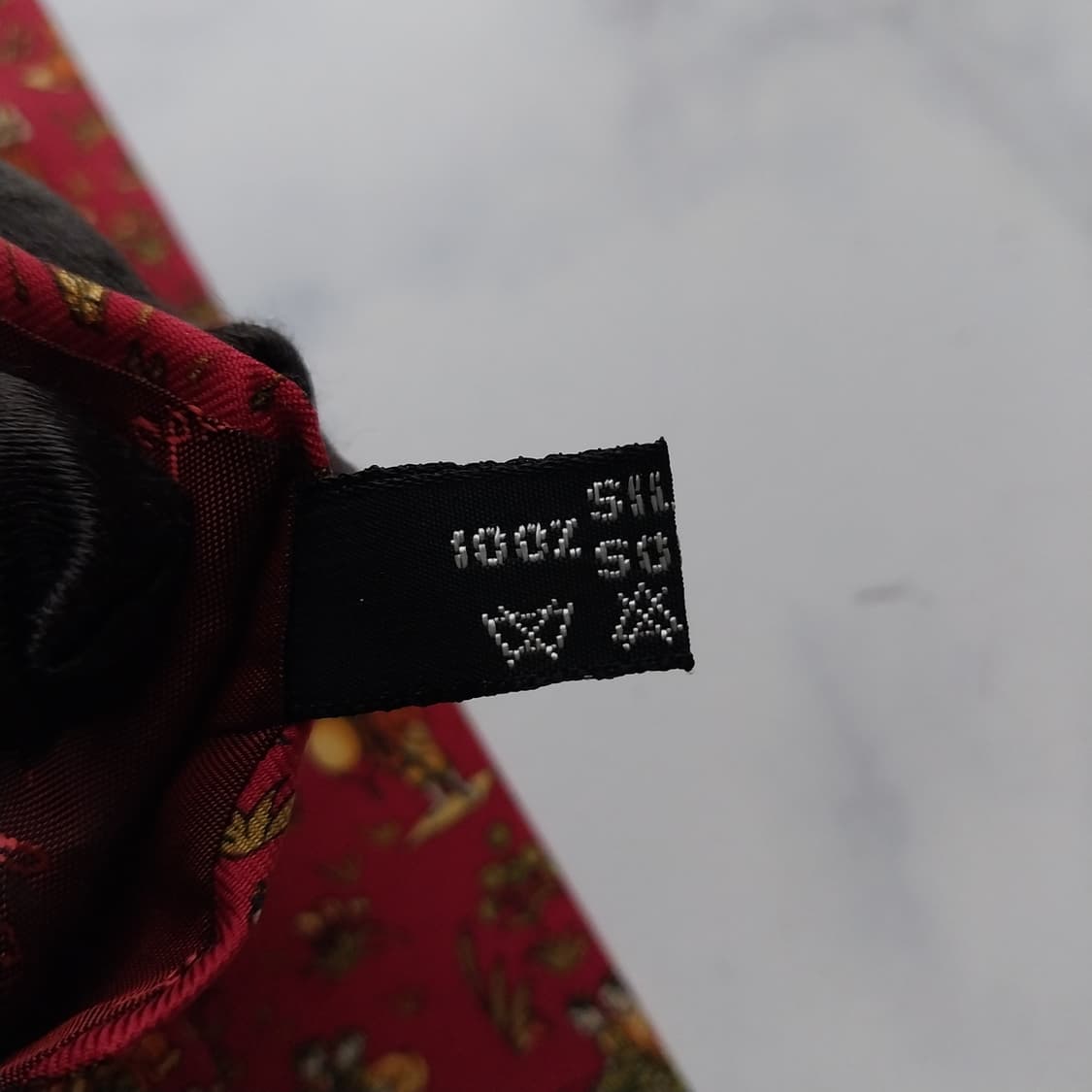 페라가모 실크 레드 오리엔탈 모티브 넥타이 9.6cm A+등급 K1479 상품이미지9