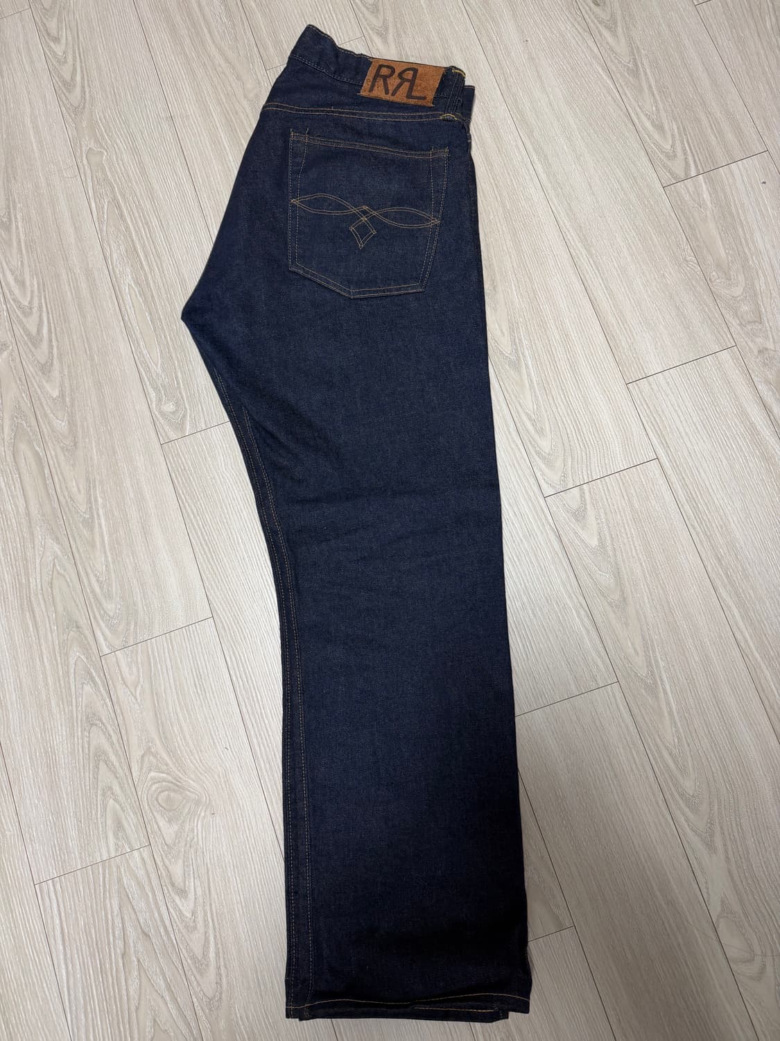 RRL 더블알엘 로우 스트레이트 셀비지 데님 진 33 상품이미지1