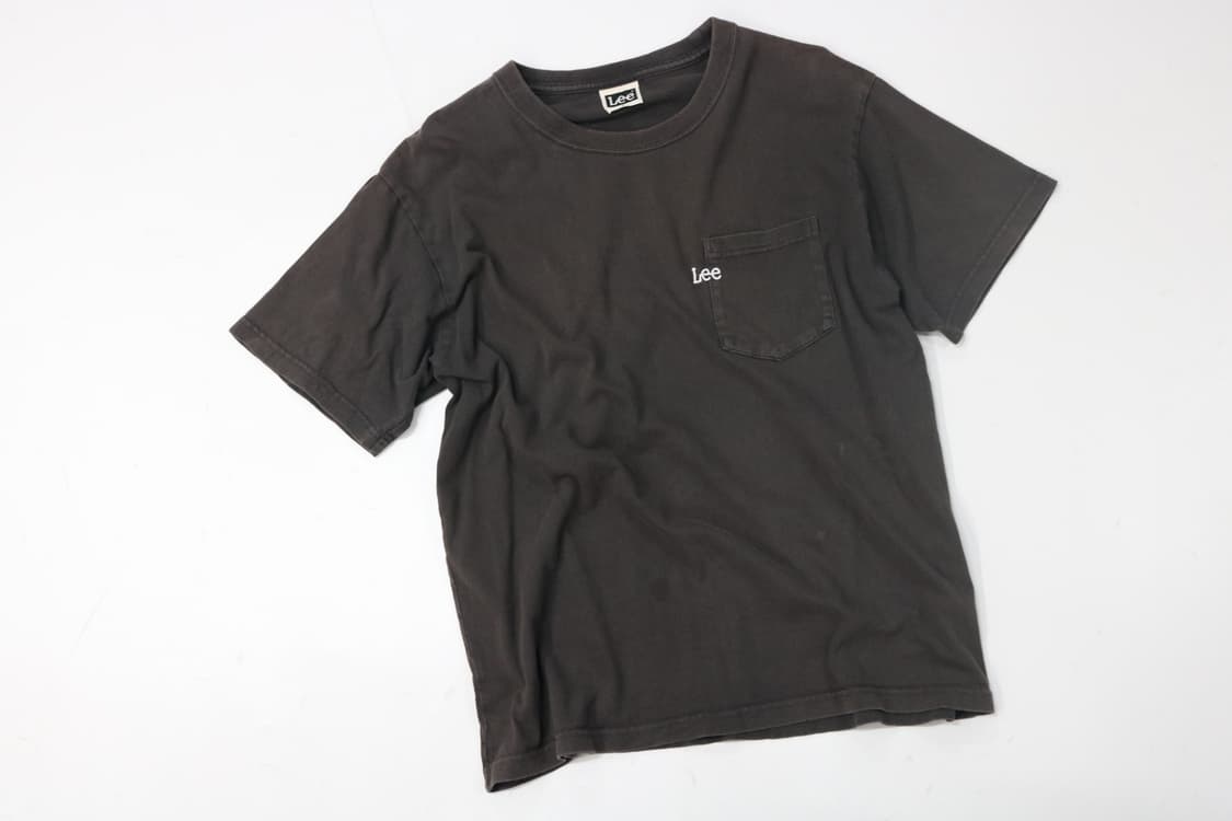 Lee 리 빈티지 포켓 로고 자수 차콜 페이디드 반팔 티셔츠 (S) 상품이미지2