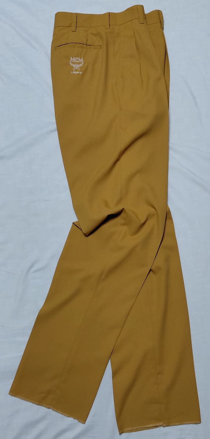 [빈티지/정품] MCM LEGERE 2턱 골드 카키 팬츠 (76사이즈) 상품이미지9