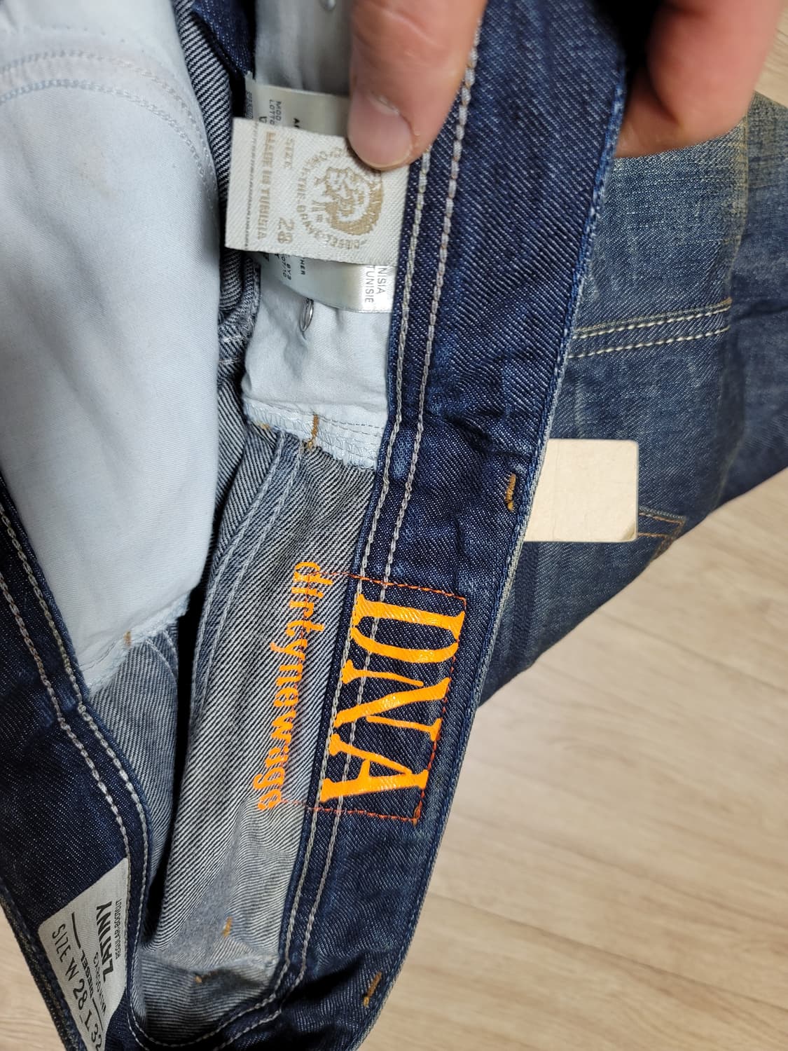 디젤 ZATINY 워싱 DNA 데님 청바지 W28 L32 상품이미지9