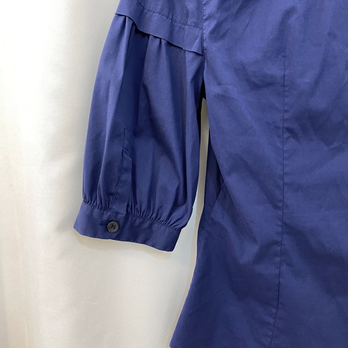 [55] 프라다 코발트블루 스판 하프 슬리브 셔츠 38 상품이미지3
