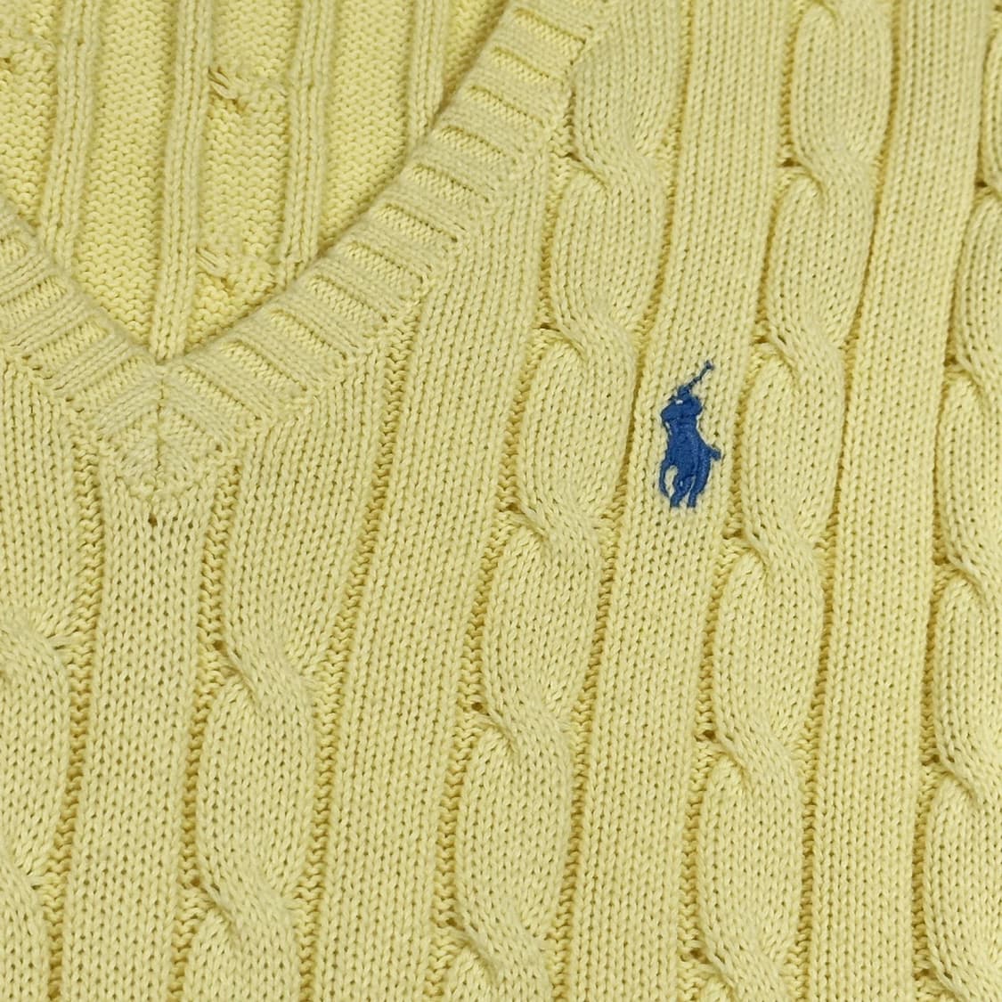 폴로 랄프로렌 포니 옐로우 케이블 니트 (S 여성추천) 상품이미지3