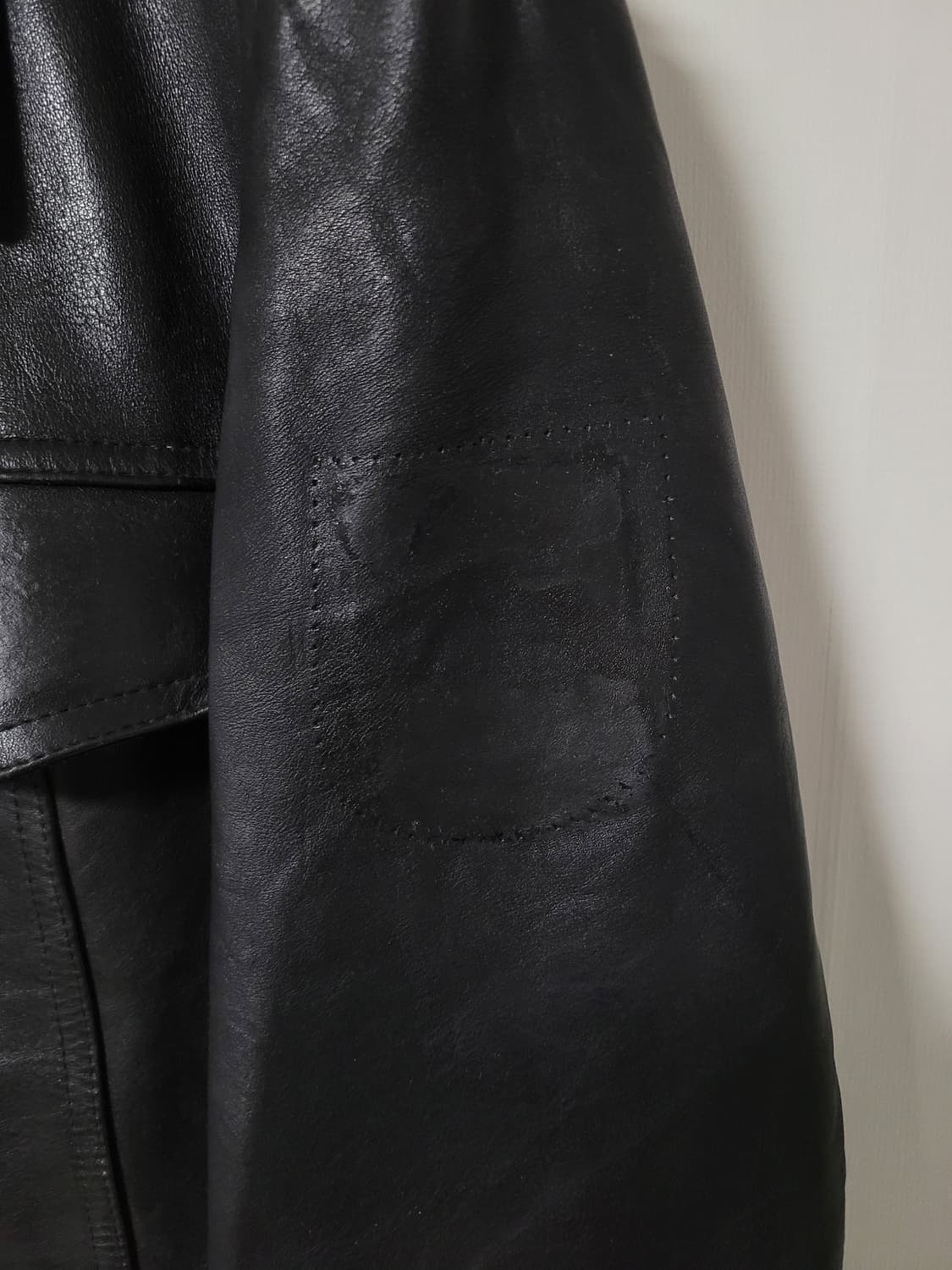 German 80s heavy leather coat 상품이미지7