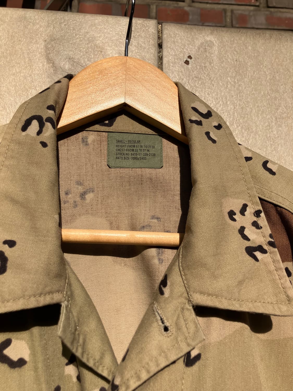 초코칩 데저트카모 bdu 자켓 S/R 100-105 상품이미지4