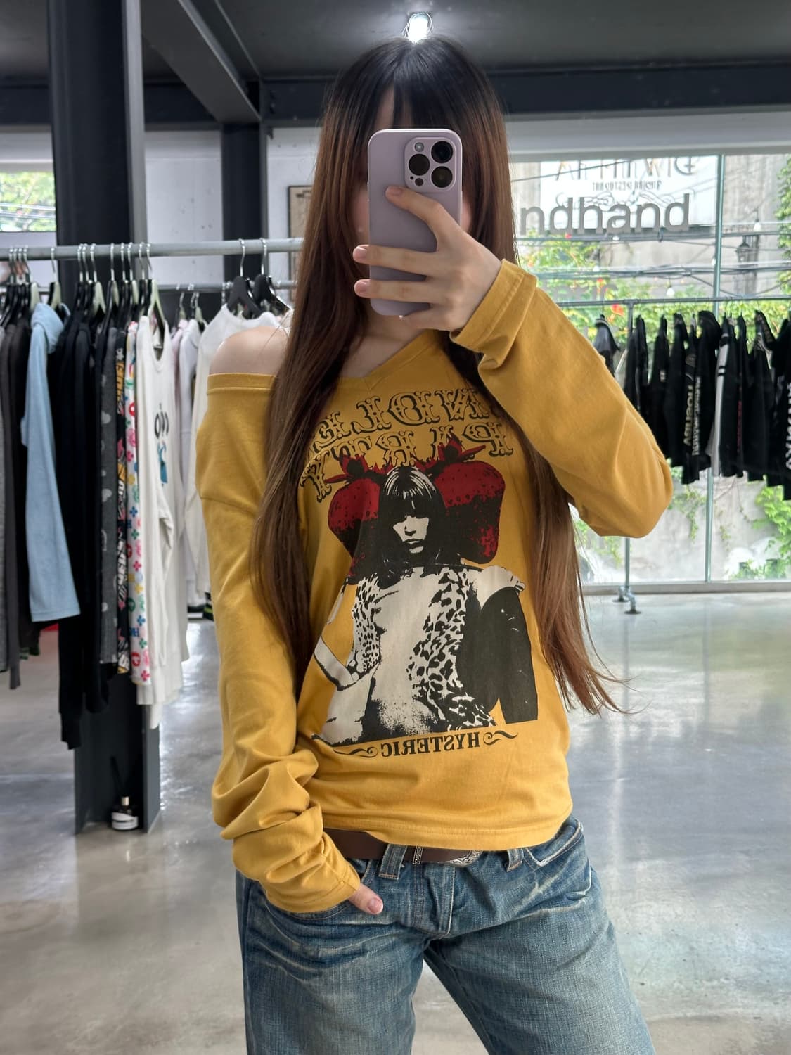 히스테릭글래머 브이넥 롱슬리브 상품이미지2