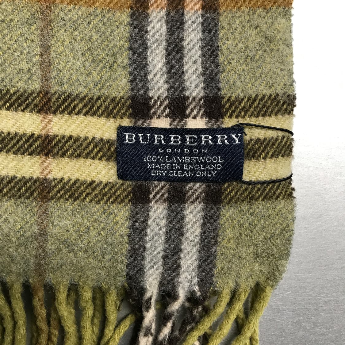 버버리 정품 램스울 머플러 카키 상품이미지4