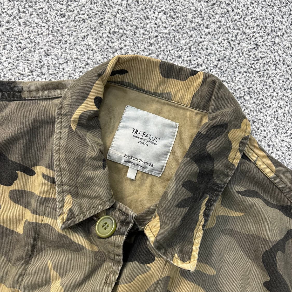 S 자라 카모 밀리터리 필드 자켓 0317J 상품이미지2