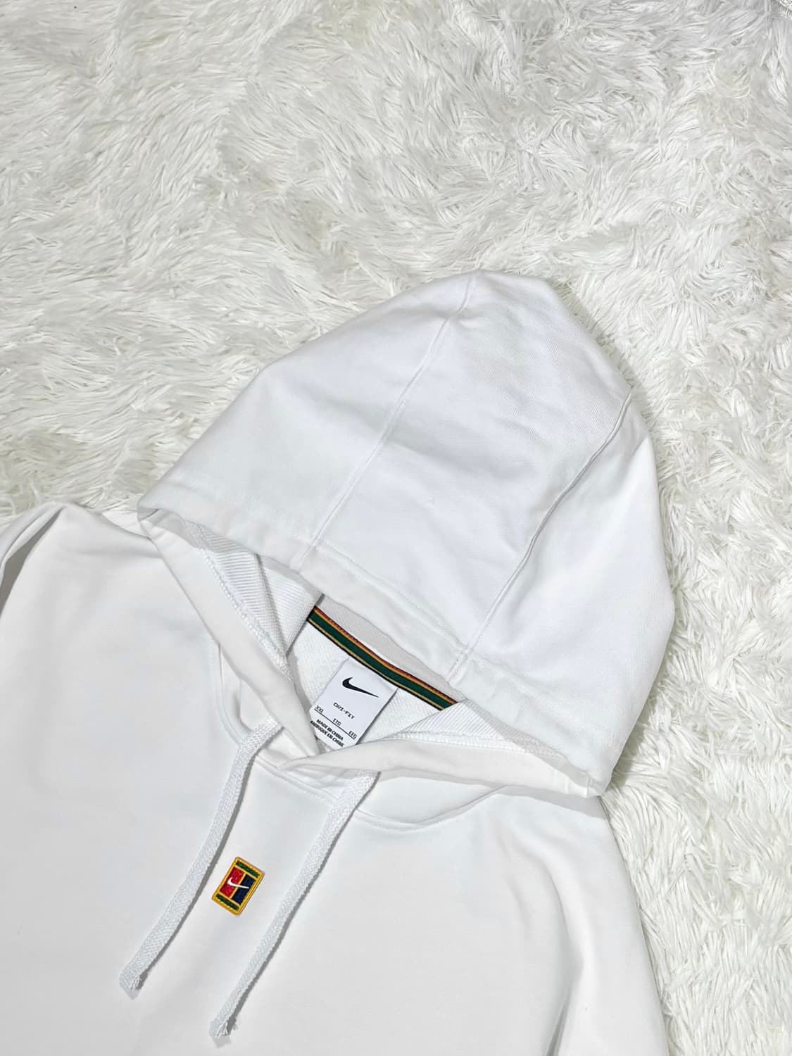 나이키 00‘s 테니스로고 화이트 후드 상품이미지4