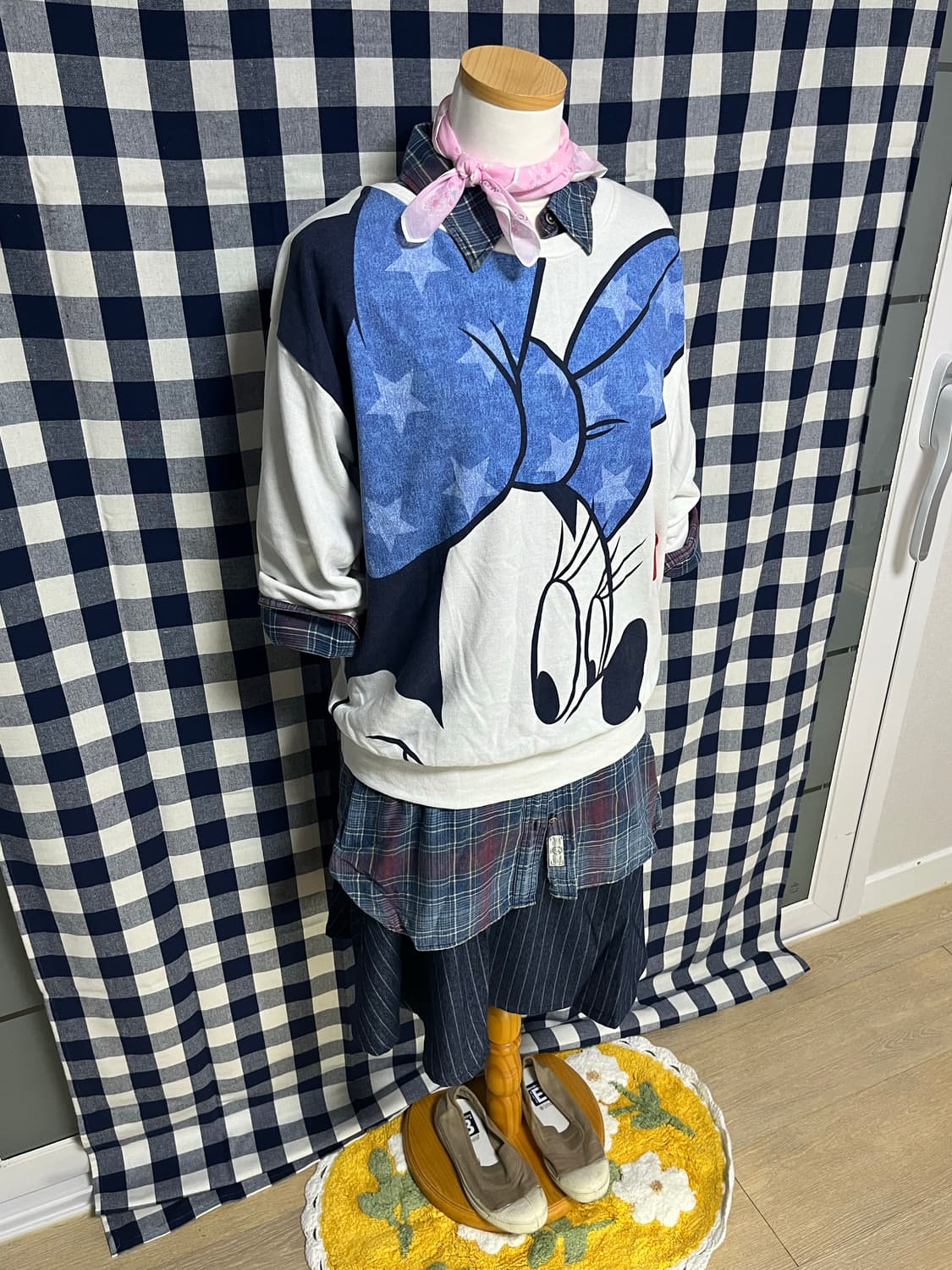 Disney 디즈니 미니마우스 7부 맨투맨 상품이미지8