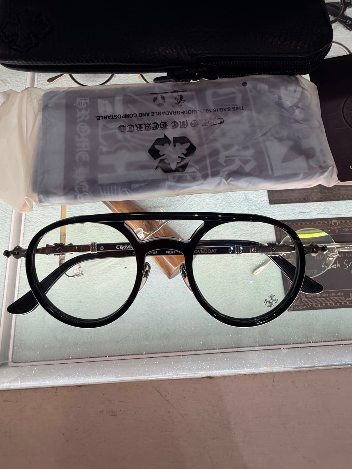 크롬하츠 LOVEBOAT 블랙 안경 상품이미지2