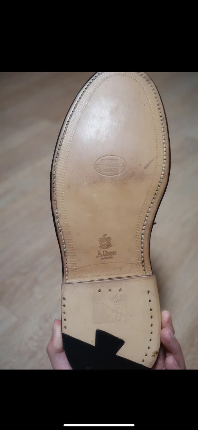 알든 990 코도반 플레인토 블루처 9.5D 상품이미지7