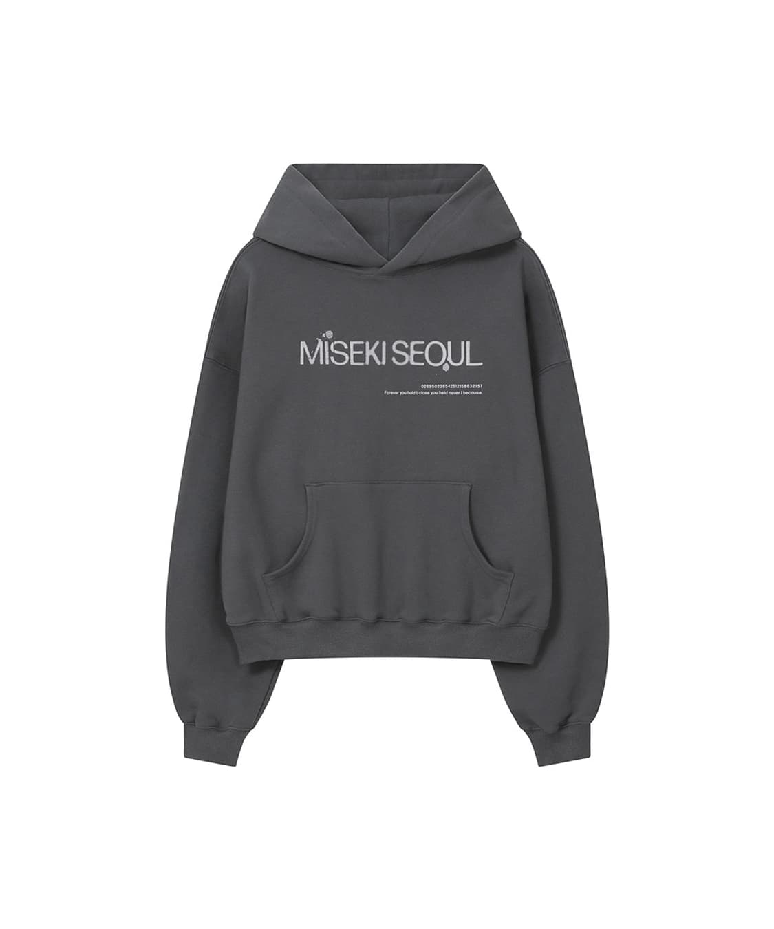 미세키서울 Logo sweat hoodie CHARCOAL 상품이미지1