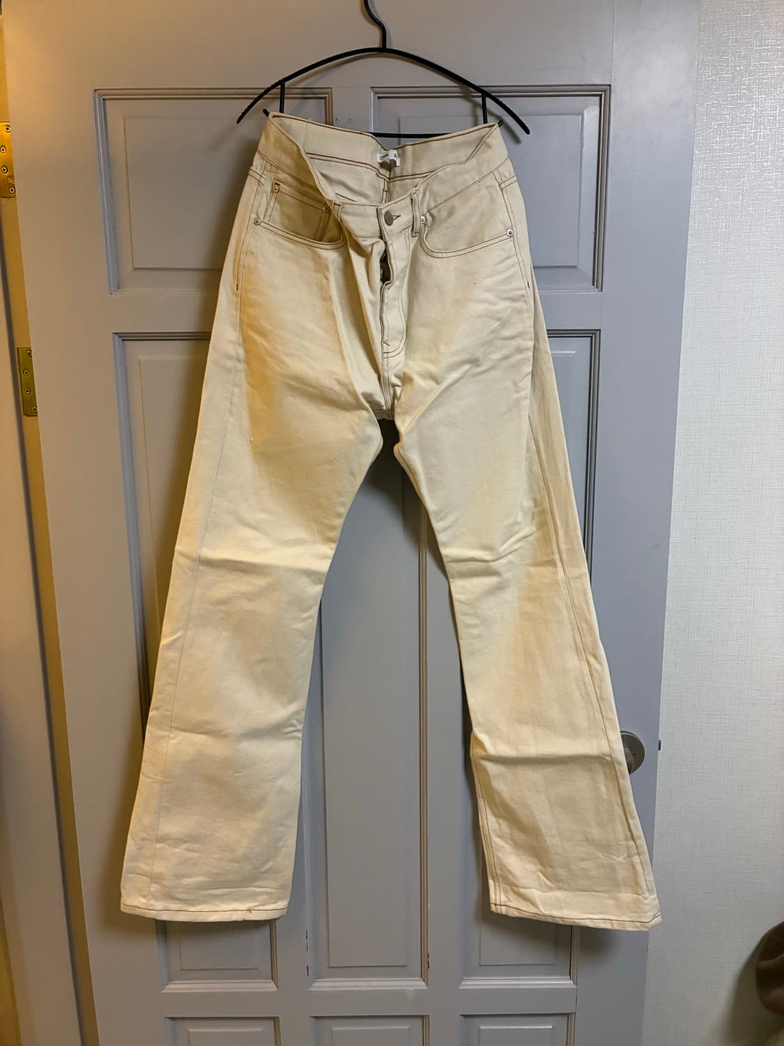 커먼스웨덴 부츠컷팬츠31 백아이보리 상품이미지1