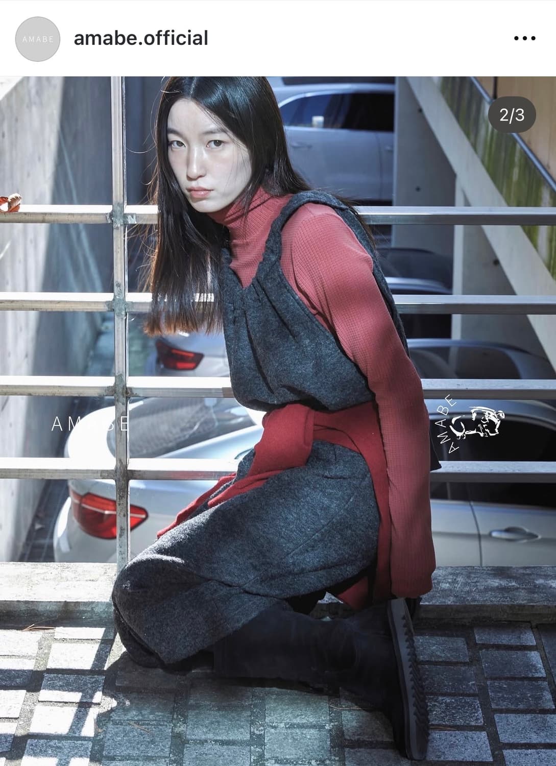 Amabe layered dress 상품이미지2