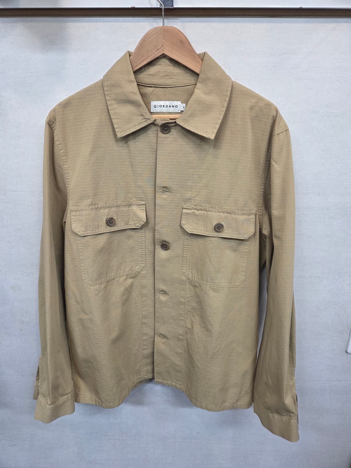 지오다노 립스타 셔츠자켓 L 상품이미지1