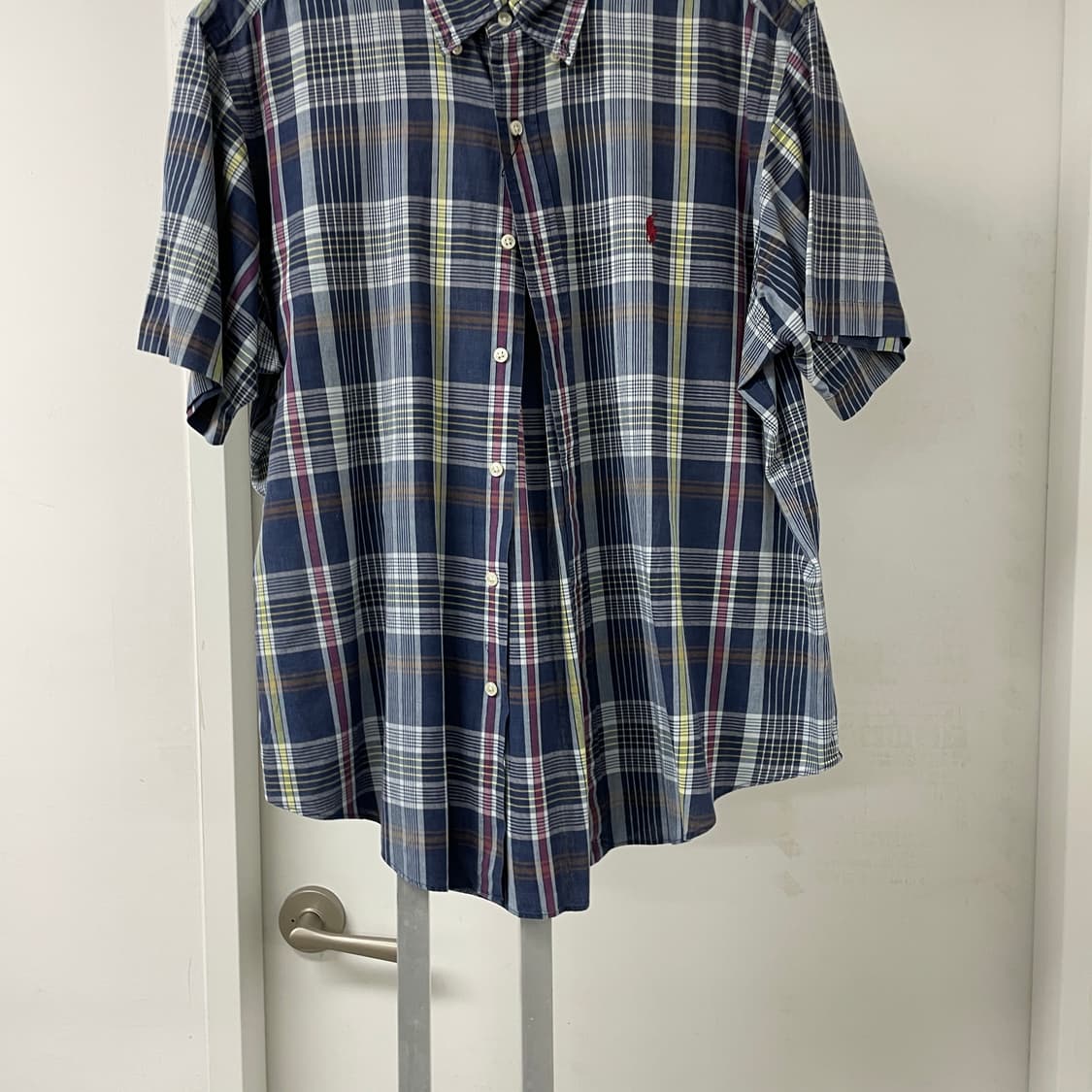 폴로 랄프로렌 반팔 체크 셔츠 XL 상품이미지3