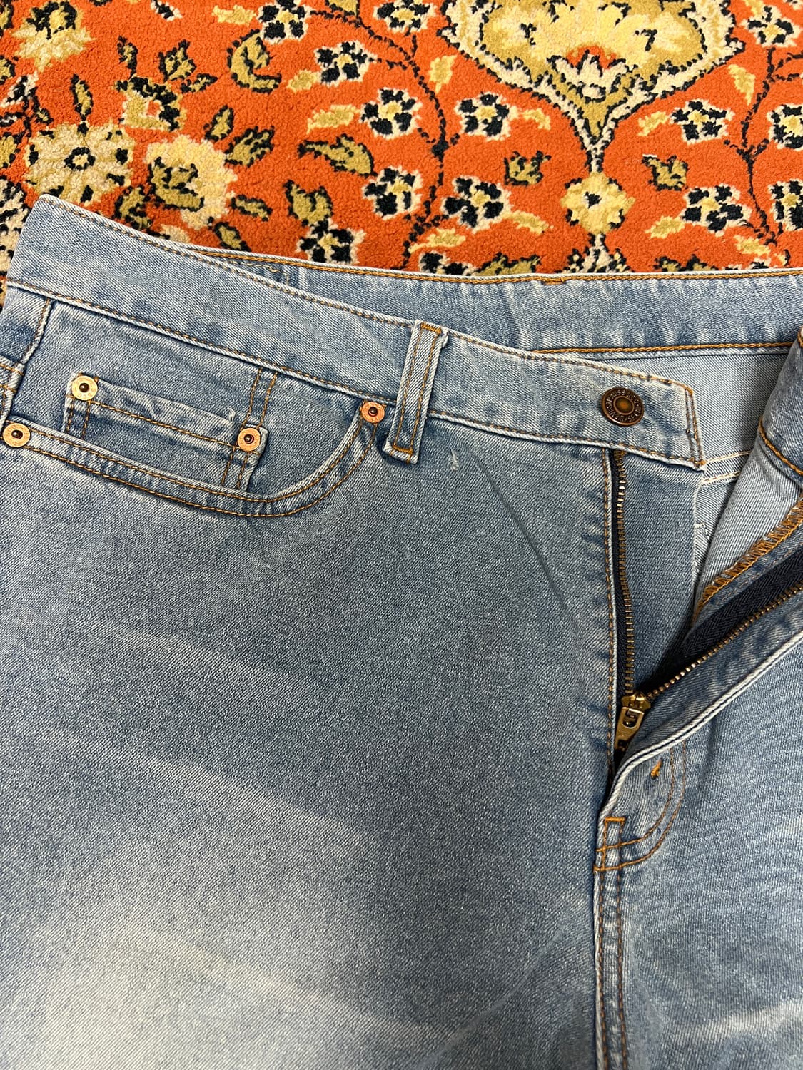 [34] 리바이스 오렌지탭 EM571 연청 부츠컷 데님 팬츠 상품이미지3