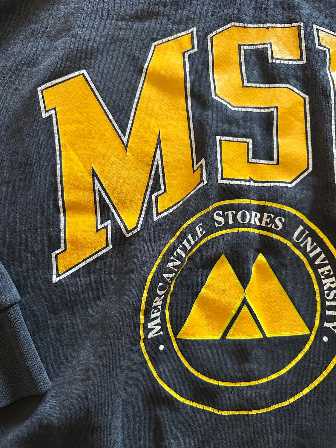 90s CRABLE "MSU" 유니버시티 헤비웨이트 스웻셔츠 - XXL 상품이미지2